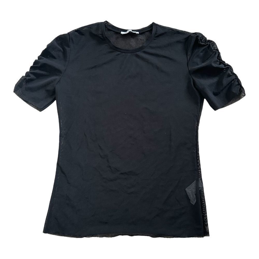 ZARA women’s short sleeve t-shirt transparent elegant tulle like top size M